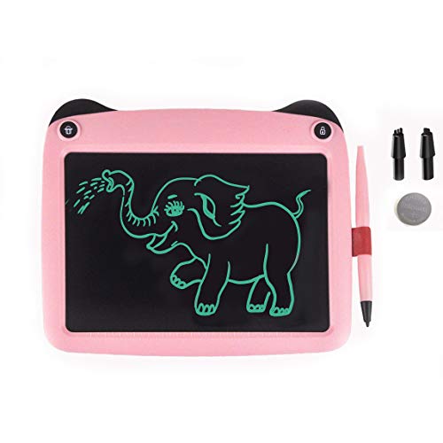 VNVDFLM Writing Tablet for Birthday Gift,Kids Toy 9 Inch LCD Writing Tablet Electronic Writings Pads Drawing Board Gifts for Kids Erase Button Lock Included(s-Pink) - Thumbnail 7