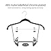 KZXXZH Pants Hangers Non Slip Velvet Hangers 20 Pack Black PVC Rubber Coated Clips Clothes Hangers Heavy Duty Hanger 360 ° Swivel Hook-16.5inch Sweater Hanger Black