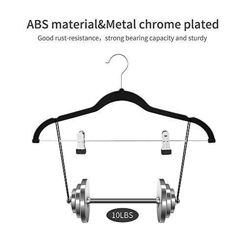 1 Premium+Hangers+Non+Slip+Velvety+Hook+16+5inch