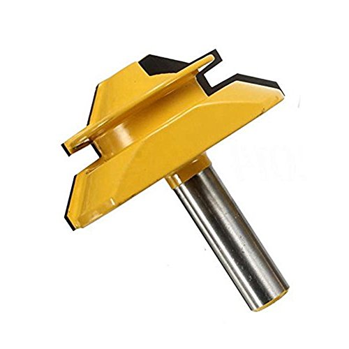 Nxtop Miter 45 Degree Glue Joint Router Bits Router Bit Set 1/2" Shank CNC, end Mill, milling