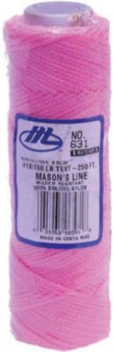 Marshalltown M631 Masons Line 285ft - Fluorescent Pink, Fluorescent Pink - 285ft