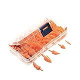 LoveinDIY Set of 160 in Plastic Snow Man Red Nose Doll Nose for Animals Sewing Craft DIY Toys for Kids Adults Girls - 5 Sizes Mixed
