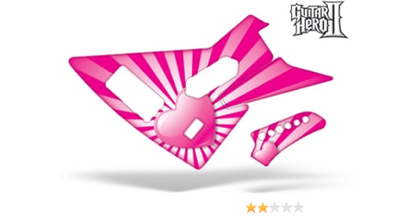 Amazon Com Guitar Hero 2 Faceplate Skin Xbox 360 Xplorer Guitar Hearts Pink Video Games
