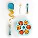BEABA Silicone Multiportions Baby Food Tray, Oven Safe, Made in Italy, Rain