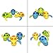JollySweets Turtles Hippo Crocodile Wind Up Toys Floating Bath Toys 5 Pcs, Bathtub Toys for Toddlers, Clockwork Water Toys Swimming Toys Boys and Girls