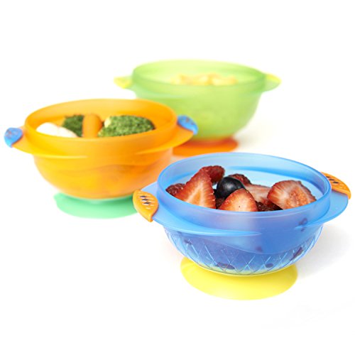 Munchkin Stay Put Suction Bowl, 3 Count
