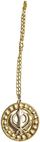 Universal World Golden Color Supreme Khanda For Car