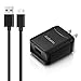 Aasama Quick Charge 3.0 Wall Charger Adapter with 3 Feet Micro USB Cable for Samsung HTC Blackberry Sony and More (Black)