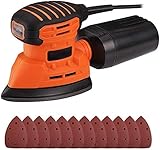 Mouse Sander, 12Pcs Sandpapers, 12000 RPM 130W