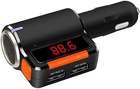 iManson BC09 Digital FM Radio Transmitter Bluetooth Car Charger Car MP3 Player with Dual USB 3.1A Charging Port