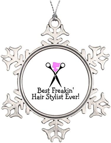Metal Ornaments Beauty Hair Dresser Personalised Christmas Tree