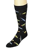 K. Bell Men's Awesome Novelty Socks (10-13, Fishing Lures)