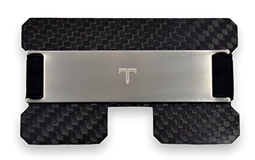Tribe carbon fiber rfid blocking minimalist card wallet…