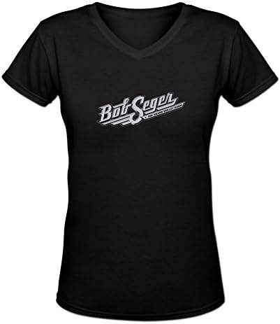 Unlocked Will Women's Customized Bob Seger The Silver Bullet Band V Neck T Shirt