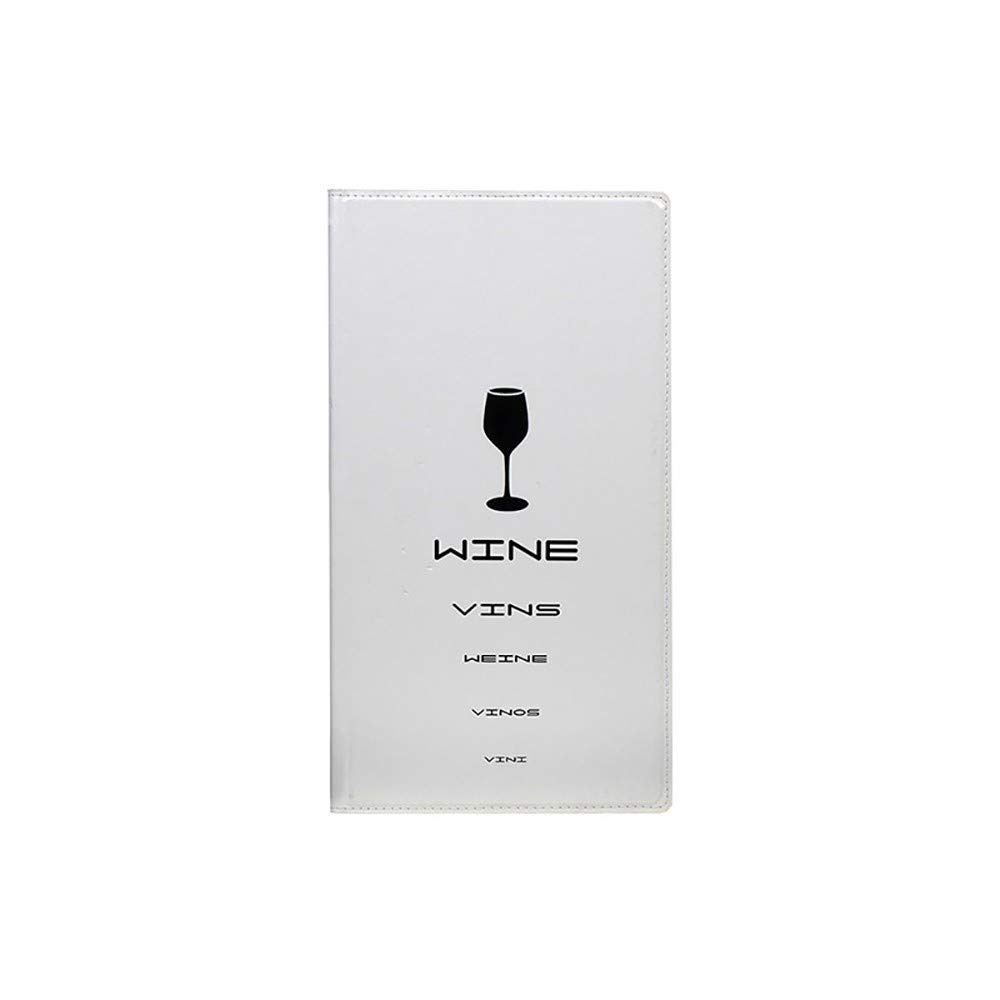 Securit Long Trendy Leather Style Wine Holder with Two Double Insert - White