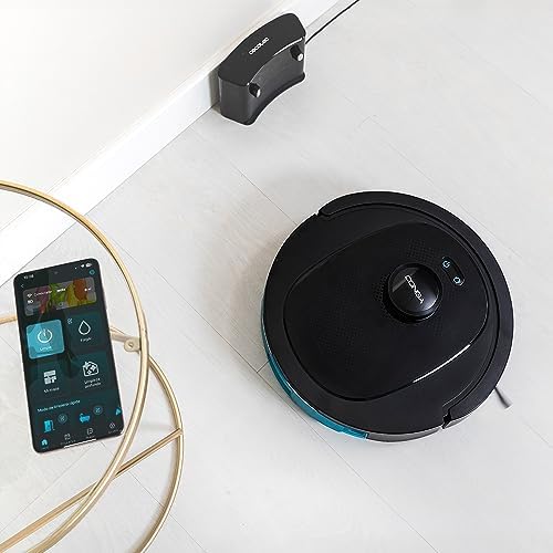 Robot Aspirador y Friegasuelos Conga 8490 Ultimate Ultra Power. Navegación Láser, App, Barre, Aspira, Friega y Pasa la Mopa, 7000 Pa, hasta 170 Min Autonomía, Cepillo Central de Silicona