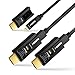 DTECH Fiber Optic HDMI Cable 50 Feet Ultra HD 4K 60Hz 444 Chroma Subsampling 18Gbps High Speed with Dual Micro HDMI and Standard HDMI Connector primary