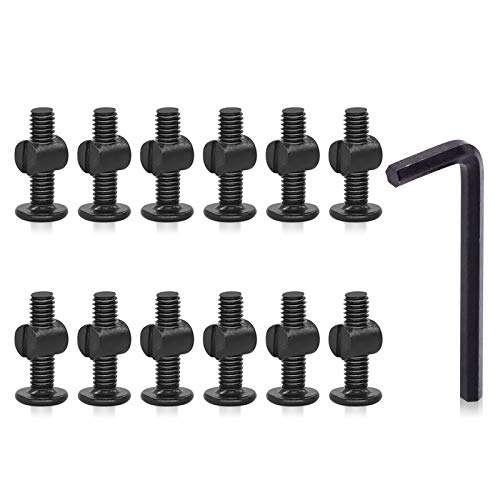 Hilitchi M6 Black Hex Socket Head Screws Bolts Barrel Nuts Hardware