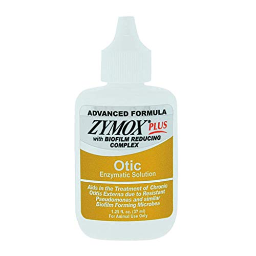 Zymox Advanced Formula Otic Plus Enzymatic Ear Solution for Dogs and 1