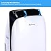 Honeywell 14000 Btu Portable Air Conditioner, Dehumidifier & Fan for Rooms Up to 550-700 Sq. Ft with Remote Control, HL14CESWK, White & Black