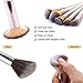 Miserwe 17Pcs Makeup Brushes Set Professional Cosmetic Brushes with Makeup Sponge Brush Cleaner and Travel Makeup Bag with Face Eye Shadow Foundation Lip Liquid Blending Brush Kit