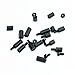 Aike 300PCS M3 Nylon Black Hex Screw Nut Spacer Standoff Varied Length Assortment Box