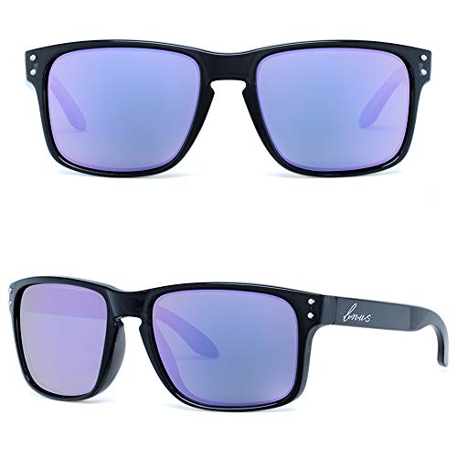 Bnus italy made classic sunglasses corning real glass lens w. polarized