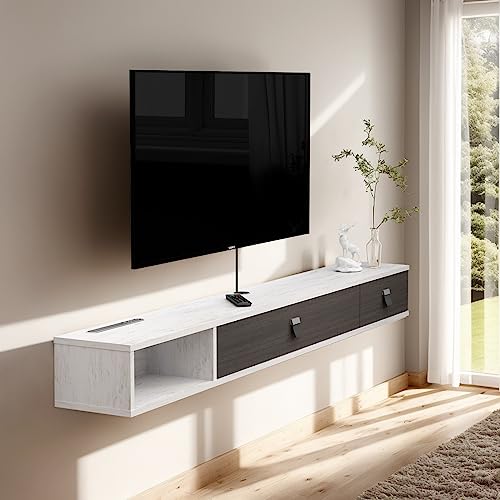 Pmnianhua Floating TV Shelf,47''Wall Mounted Floating TV Stand