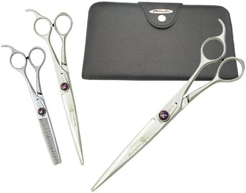 Kenchii Scorpion 9" Super-set of 3 - Curved, Straight, Thinner, and Leather Case