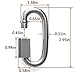 STARVAST 8mm Quick Link Oval Carabiner Chain Quick Links Connector 4pcs M8 Stainless Steel Swing Clip Screw Lock Swing Set for Swing Play Set