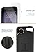 Smartish Phone SE / 5 / 5s Wallet Case - Wallet Slayer Vol. 1 [Slim Protective Vault Credit Card Cover] (Silk) - Black Onyx