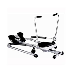 SYLOZ Rowing Machine Foldable, Hydraulic Rower Trainer Workout Machine for Home, Resistance Adjustment, with Lcd Display, Maximum Load 120kg, Suitable for Home Fitness Exercise