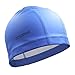 Poqswim Swim Cap with PU Coat Swim Cap (Blue)