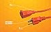 Southwire Light Duty Extension Cord, 50Ft, 16 Gauge, 3 Conductor, Outdoor Extension Cord, SJTW, Orange, 2308SW8803