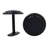Kenney 54566006 Medallion Drapery Holdbacks, Black, 2-Pack