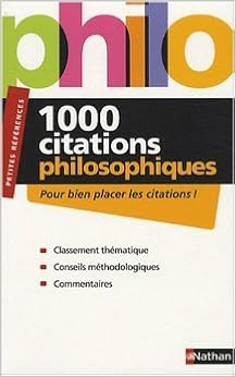 Amazon Fr 1000 Citations Philosophiques De Andre Vergez Denis Huisman Serge Le Strat 1 Juillet 08 Livres