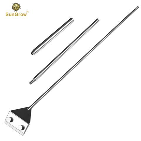 Aquarium Algae Cleaning Razor -- Keep hands dry & contamination-free - Stainless steel design ensures corrosion resistance - 2 BONUS handles for extra length - Removable and replaceable blade