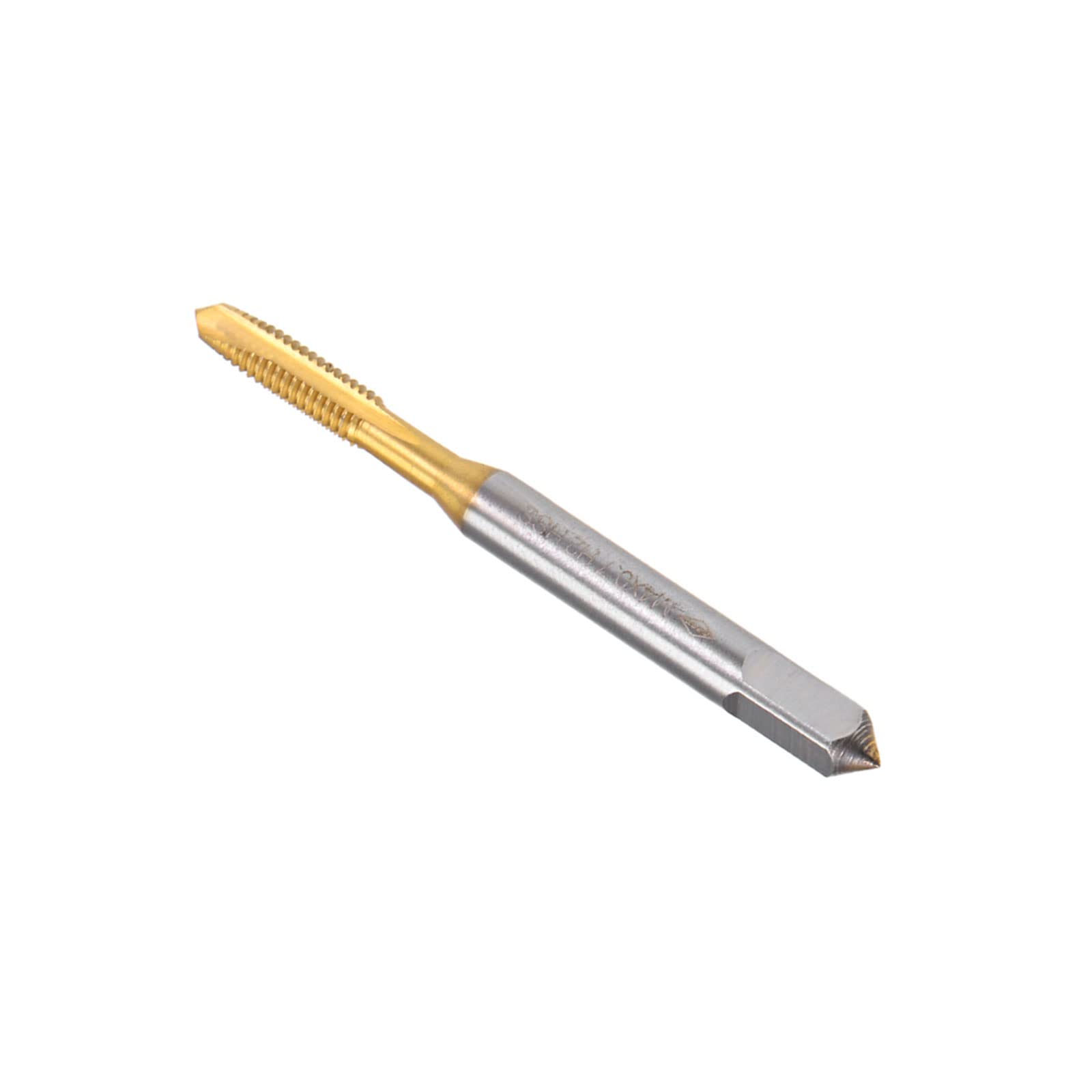 CoCud Spiral Point Taps, Metric M4 x 0.7 Thread, Titanium Coated High Speed Steel 6542 Screw Milling Threading Tap - (Applications: for Tapping Drilling Machine), 1-Piece