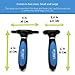Pet Craft Supply Self-Cleaning Pet Grooming Hair Deshedding Brush Tool for Small Dogs and Cats with Short to Long Hair, Large