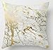 UniqueType Fashion Pillowcases Gold Marble Inspired By The Beauty Of Marble Style Nice Pillow Cover Bedding Set Pillow Cases 16 x 16 Inches