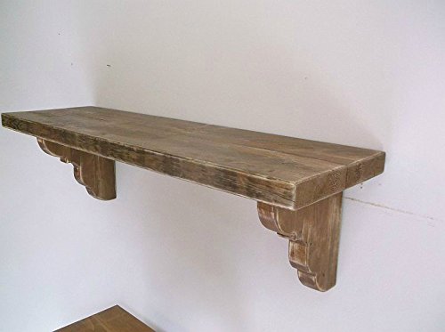 Amazon Com 30 Chunky Solid Wood Floating Farmhouse Shelf With