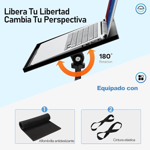 Soporte para Proyector con Ruedas, 73-167 cm Soporte para Proyector Tripode con Bandeja para Ratón, Porta Celular y Bandeja de Almacenamiento, Soporte Trípode Proyector para Oficina Hogar Estudio