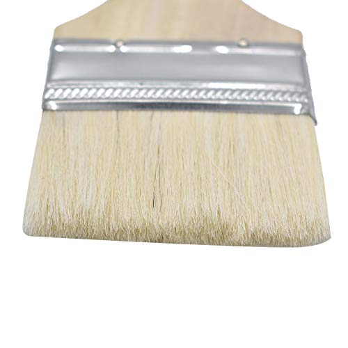 Pastry Brushes Set with Wooden Handle, Woolen Bristle, for Spreading Butter, Egg Wash or Marinade to Pastries, Dessert, Bread Dough or Meat,3Pcs (2'' 3'' 4'')