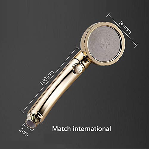 Nosame Shower with Hose Holder,High Pressure Handheld Shower Head with ON/Off Pause Switch 3-Settings Water Saving Showerhead, Chrome Finish Bathroom Shower Accessories - Thumbnail 5
