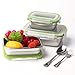 Stainless Steel Bento Lunch Box with Lids aammaxs Food Containers - Set of 5 Stainless Steel Leak Proof Meal Prep Containers, Dishwasher Freezer Safe and BPA Free
