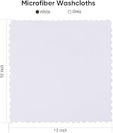 Orighty Ultra Soft Washcloths 48 Pack 12x12 Microfiber White Premium view 7