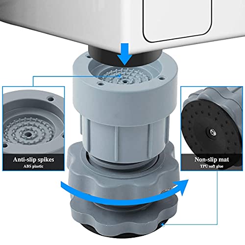 Anti Vibration Pads for Washing Machines,4pc Washer Dryer Pedestals
