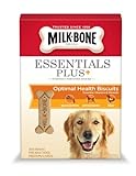Milk-Bone Essentials Plus+ Optimal Health Dog Treats for Medium/Large Dogs, 22-Ounce (Pack of 4)