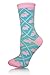 ICONOFLASH Casual Printed Bundle Crew Socks, Assorted Colors, Packs of 6 (Argyle Rabbits, Size 9-11)