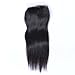 Beata Hair Free Part Silk Closure Straight 4x4inch Silk Base Top Closure 130% Density 8A Virgin Brazilian Hair Natural Color (16inch)
